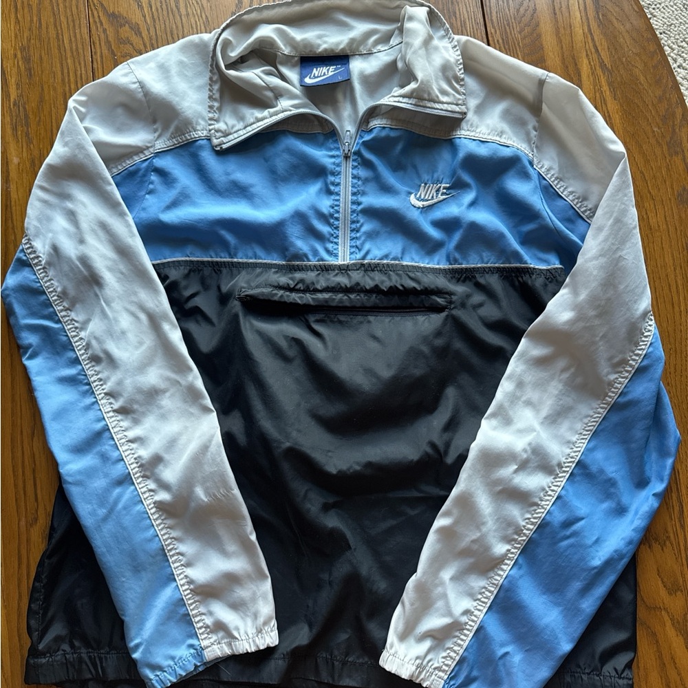 Nike Men's Blue, Gray, and Black Windbreaker